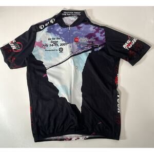 Vintage Go For The Gorge 2001 Colorado Cycle Cycling BIKE JERSEY Mens XL